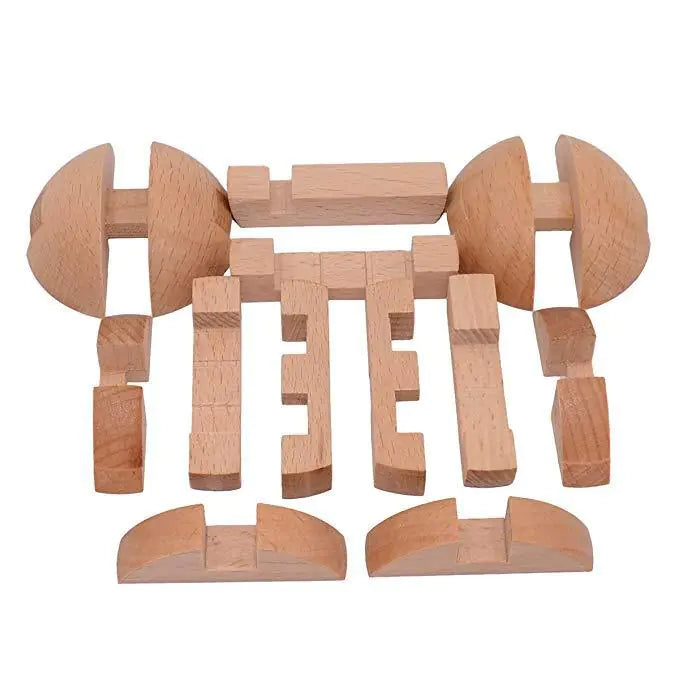 Holzpuzzle für Erwachsene - Kongming- und Luban-Schlösser