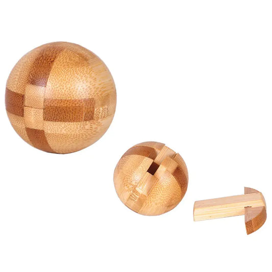 Wooden Kongming Luban Lock IQ Puzzle Game for All Ages